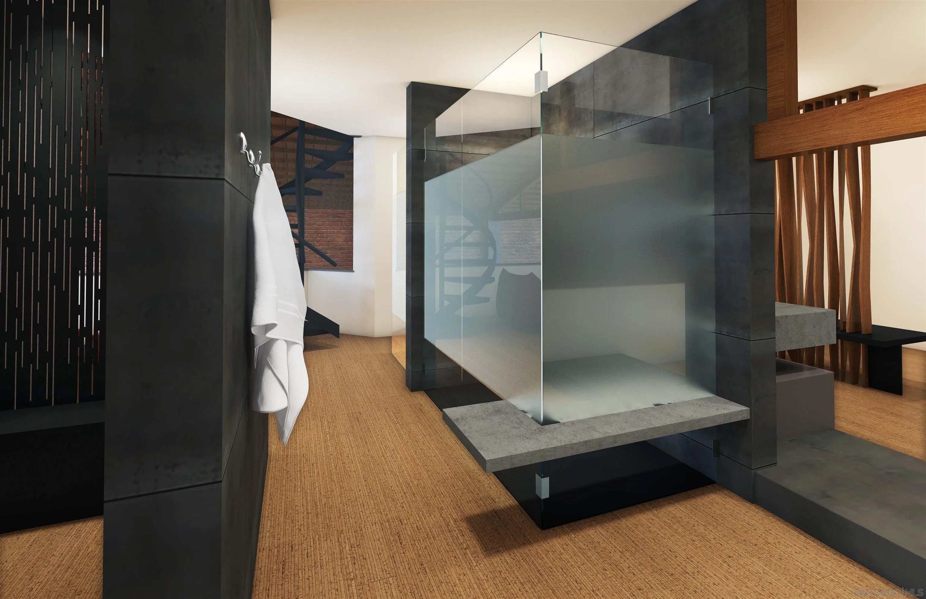 843 Tenth Avenue, Unit A & B San Diego, CA 92101 - Photo 67 of 75 a bathroom with a tub and shower