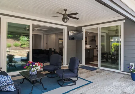a view of living area with furniture