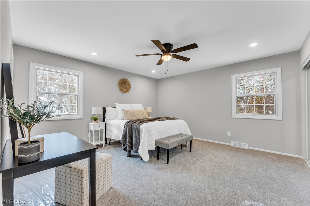 5025 Clubside Road Lyndhurst, OH 44124 - Photo 17 of 35 Carpeted bedroom with ceiling fan