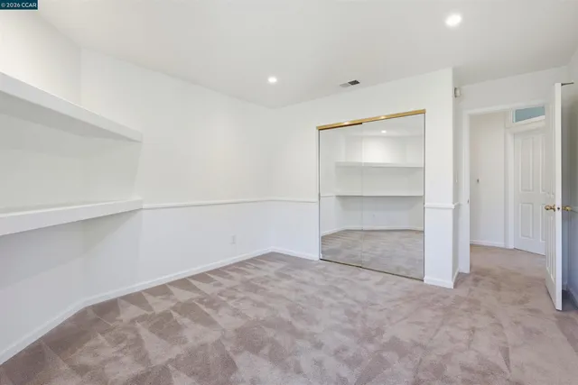 a view of an empty room