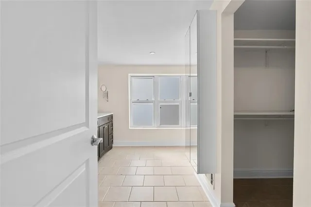 a view of an empty room