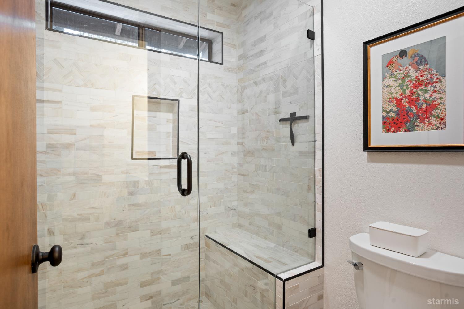 1408 Pebble Beach Road South Lake Tahoe, CA 96150 - Photo 27 of 34 a bathroom with a shower and a toilet