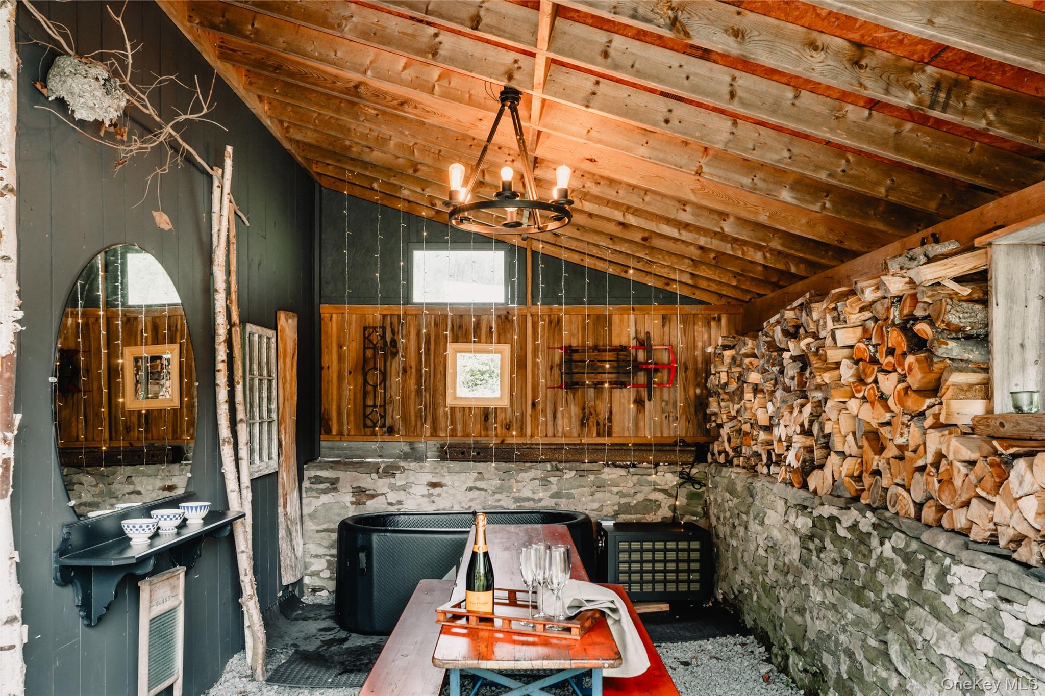 1680 Gulf Road North Branch, NY 12766 - Photo 33 of 46 a bathroom with a sink a mirror and shower