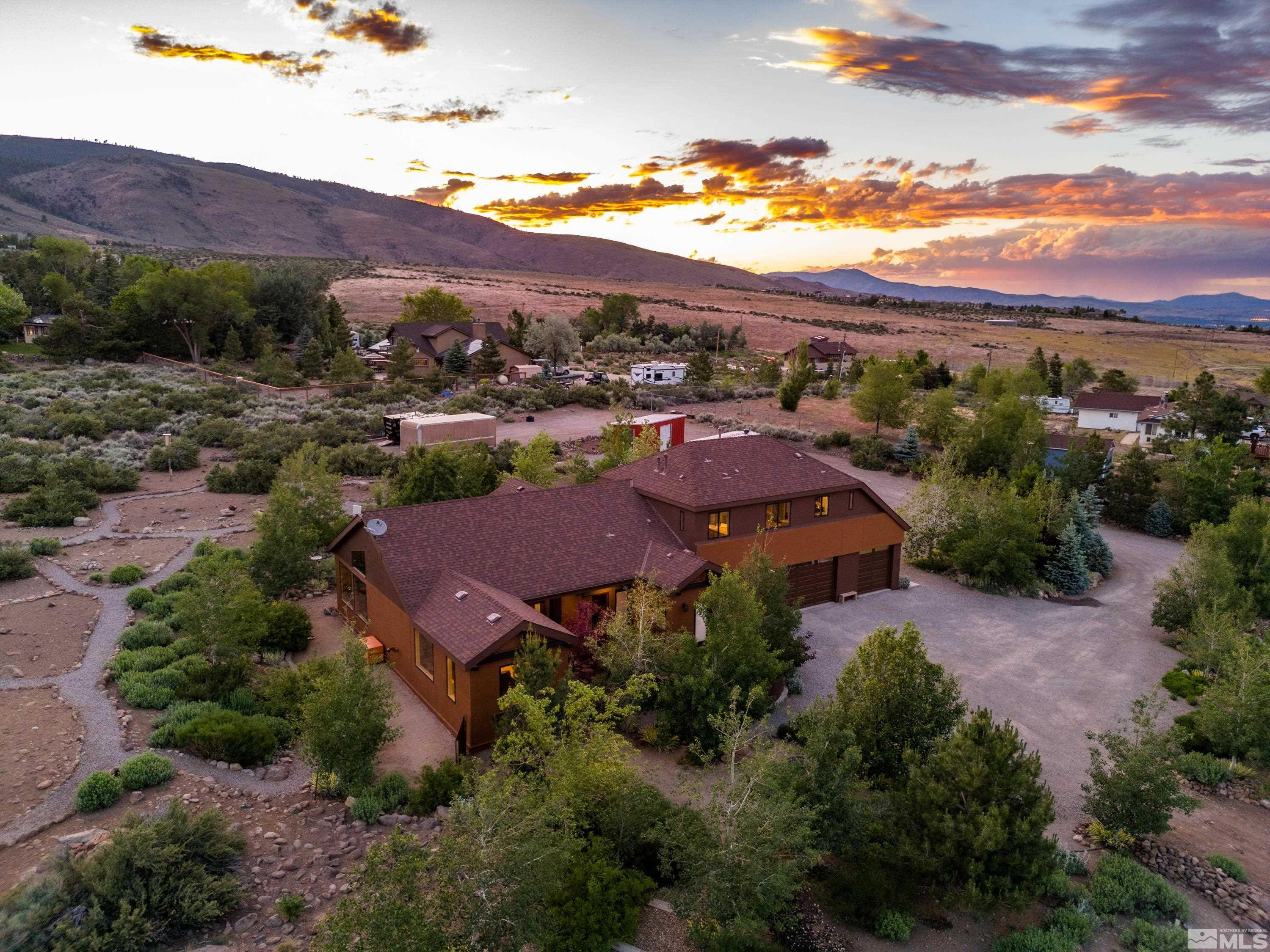 5745 Carl Drive Reno, NV 89511 - Photo 40 of 40 an aerial view of residential houses and outdoor space