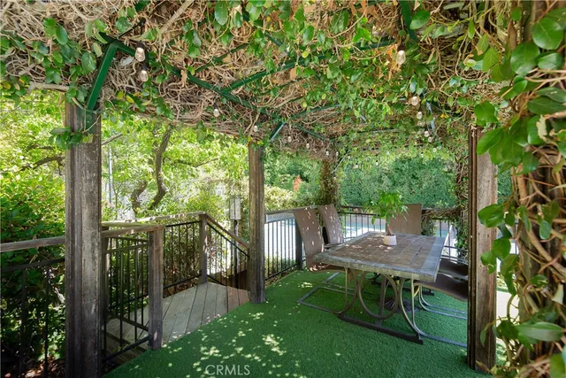 a view of an outdoor space and tennis court