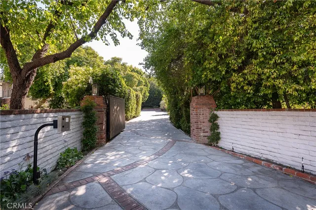 a view of street along with trees