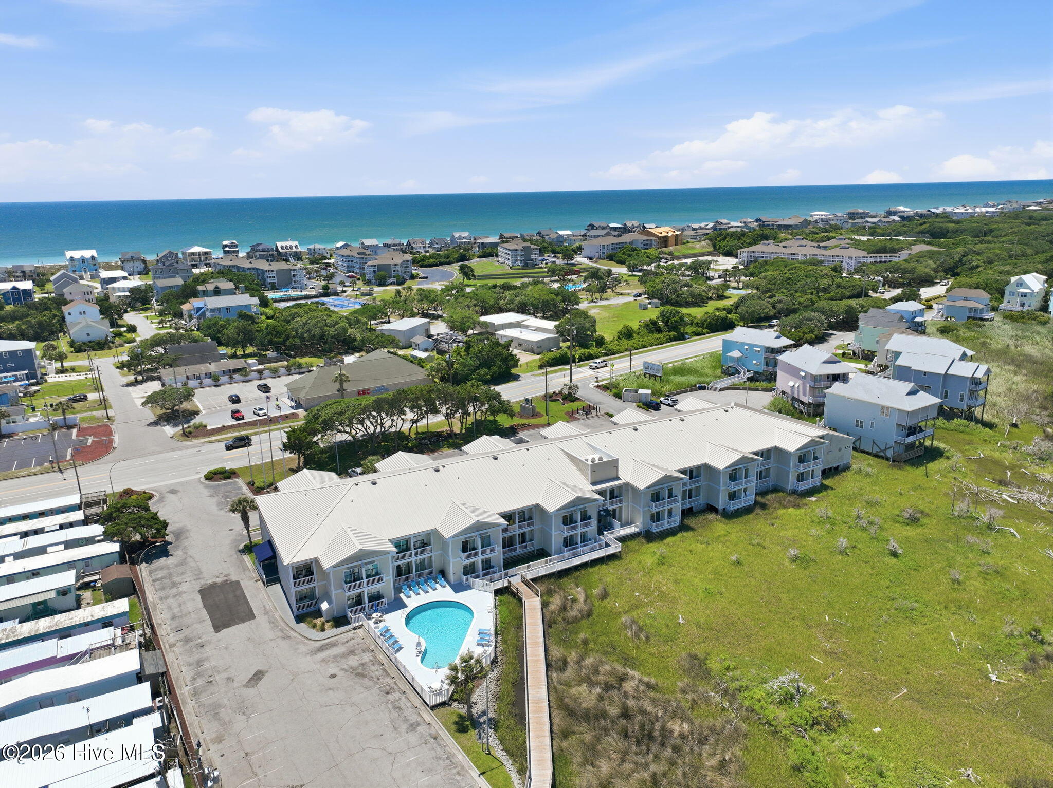 602 West Fort Macon Road, Unit 217 Atlantic Beach, NC 28512 - Photo 16 of 33 Aerial Atlantic Ocean