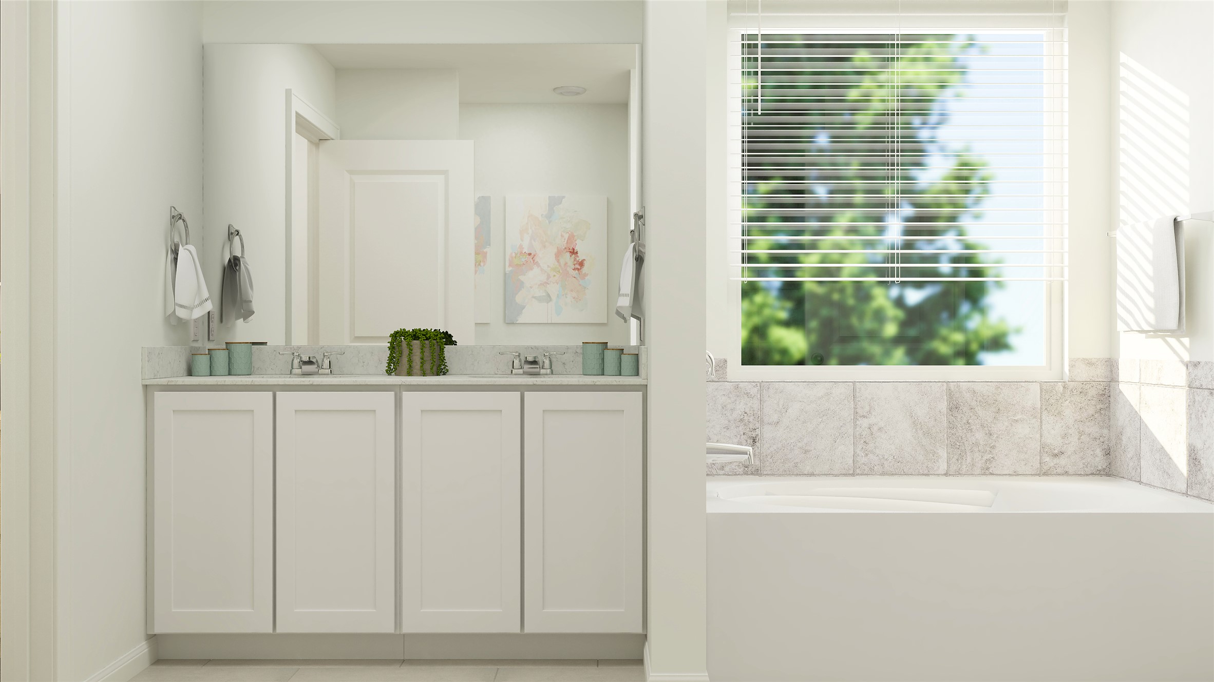 17904 Nashville Warbler Road Pflugerville, TX 78660 - Photo 19 of 23 a bathroom with a bathtub and a sink