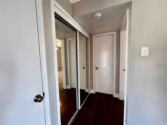 a view of a hallway with a elevator