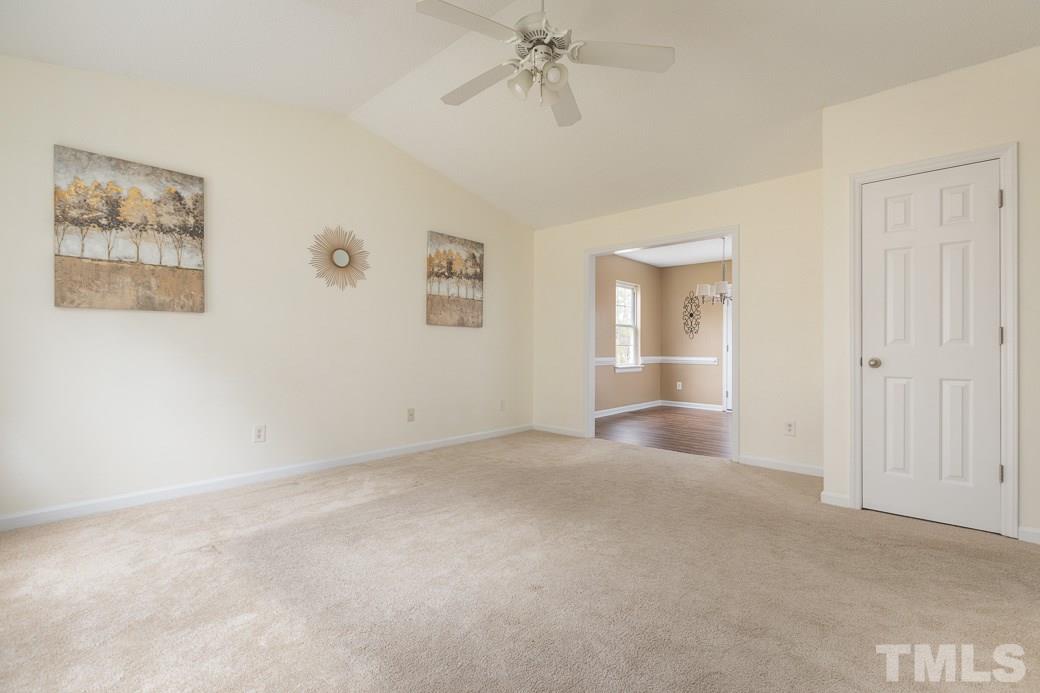 722 Rochester Street Durham, NC 27704 - Photo 2 of 9 Enter in to the LIVING ROOM featuring FRESH PAINT and neutral carpet right off the WELCOMING foyer. This lovely room opens to the Breakfast Area and offers the perfect flow for FAMILY EVENINGS and ENTERTAINING. Large windows fill the home with light!