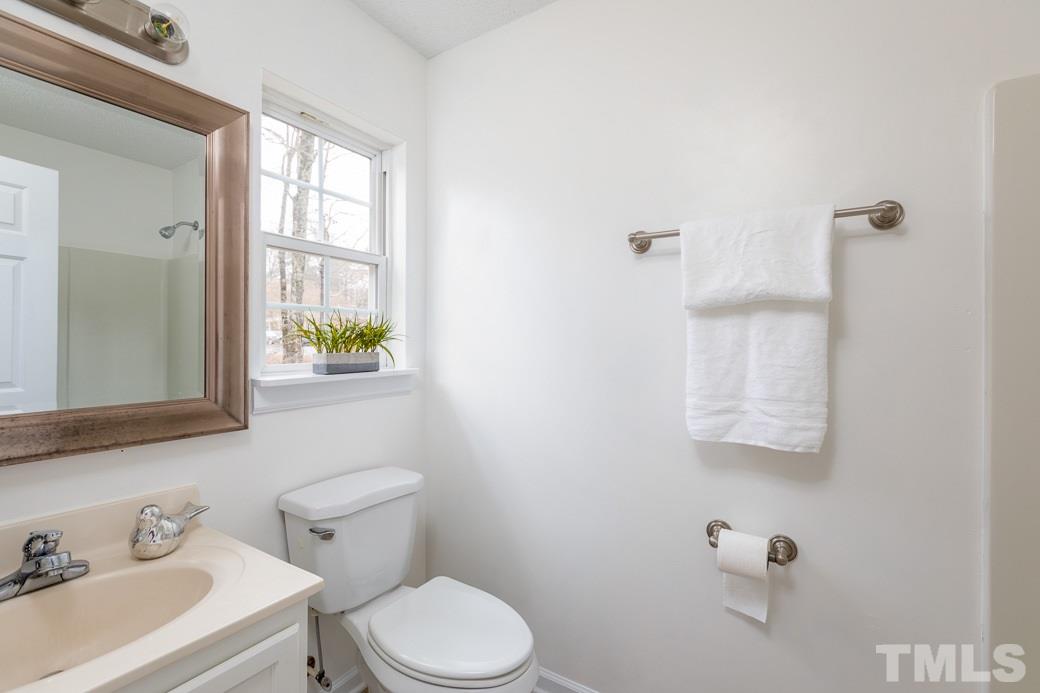 722 Rochester Street Durham, NC 27704 - Photo 7 of 9 This Master Bathroom has a window for lots of natural light. It features NEW PAINT and plenty of storage to help keep you organized.