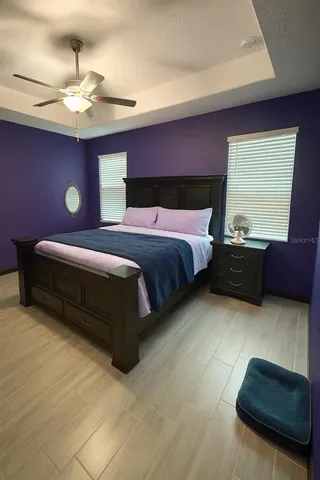 a view of outdoor dining space in the backyard