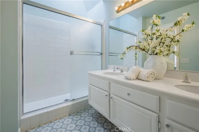 a view of a golf course with a lake