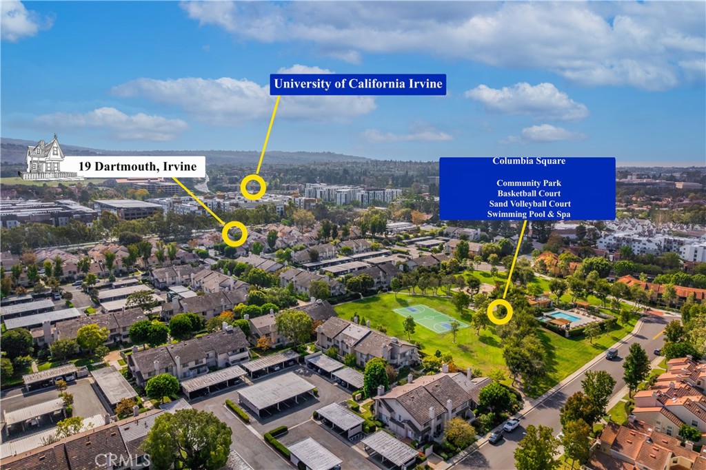 19 Dartmouth Irvine, CA 92612 - Photo 41 of 44 a view of a parking area