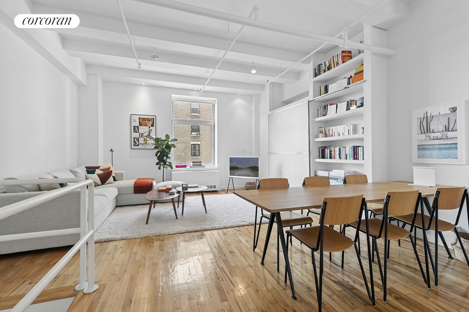 14 East 4th Street, Unit 827 Manhattan, NY 10012 - Photo 2 of 10 a view of a dining room with furniture and wooden floor
