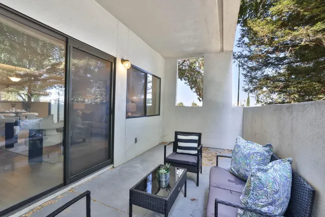 a view of outdoor space and patio