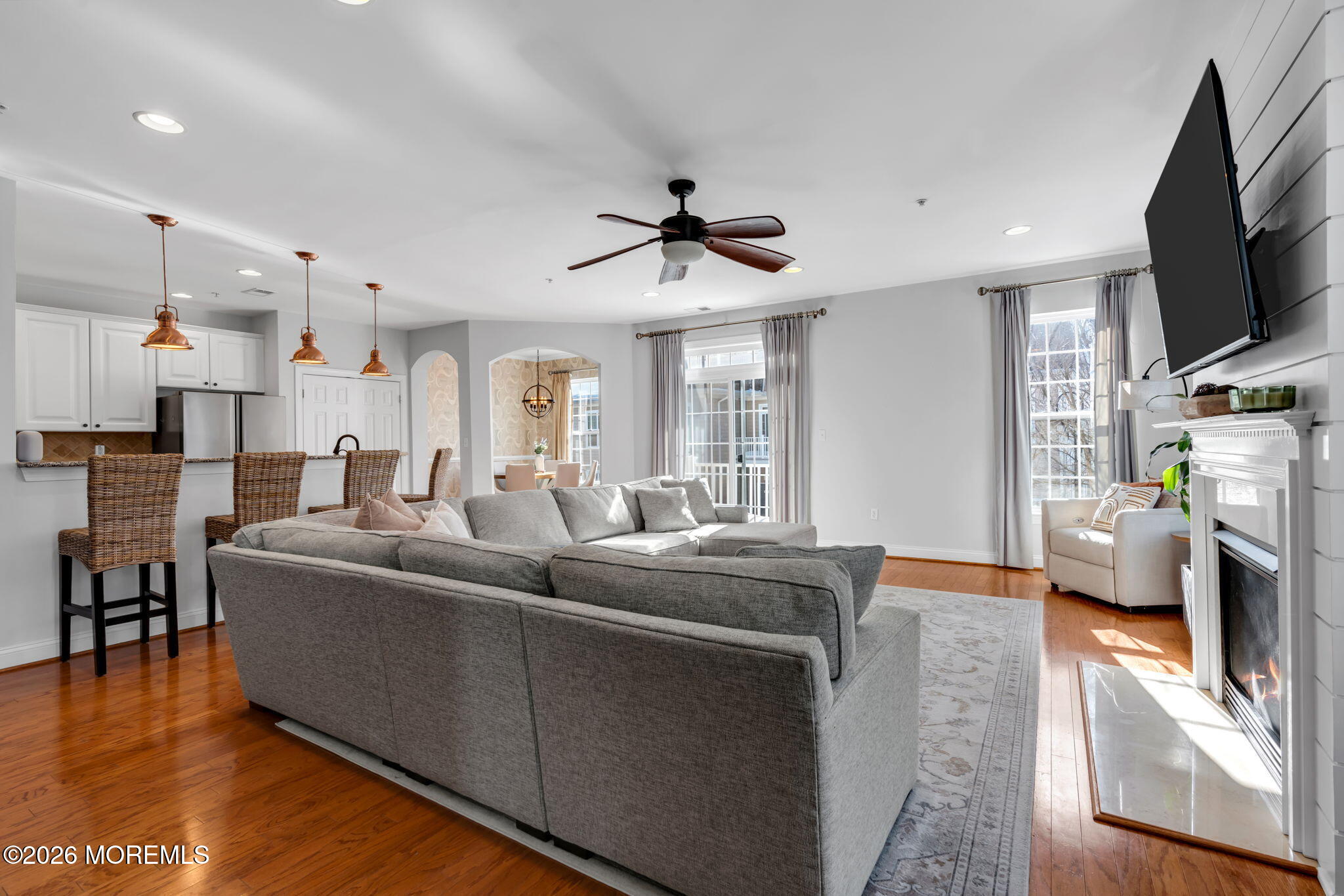 712 Abby Road Middletown, NJ 07748 - Photo 4 of 44 a living room with furniture and a flat screen tv