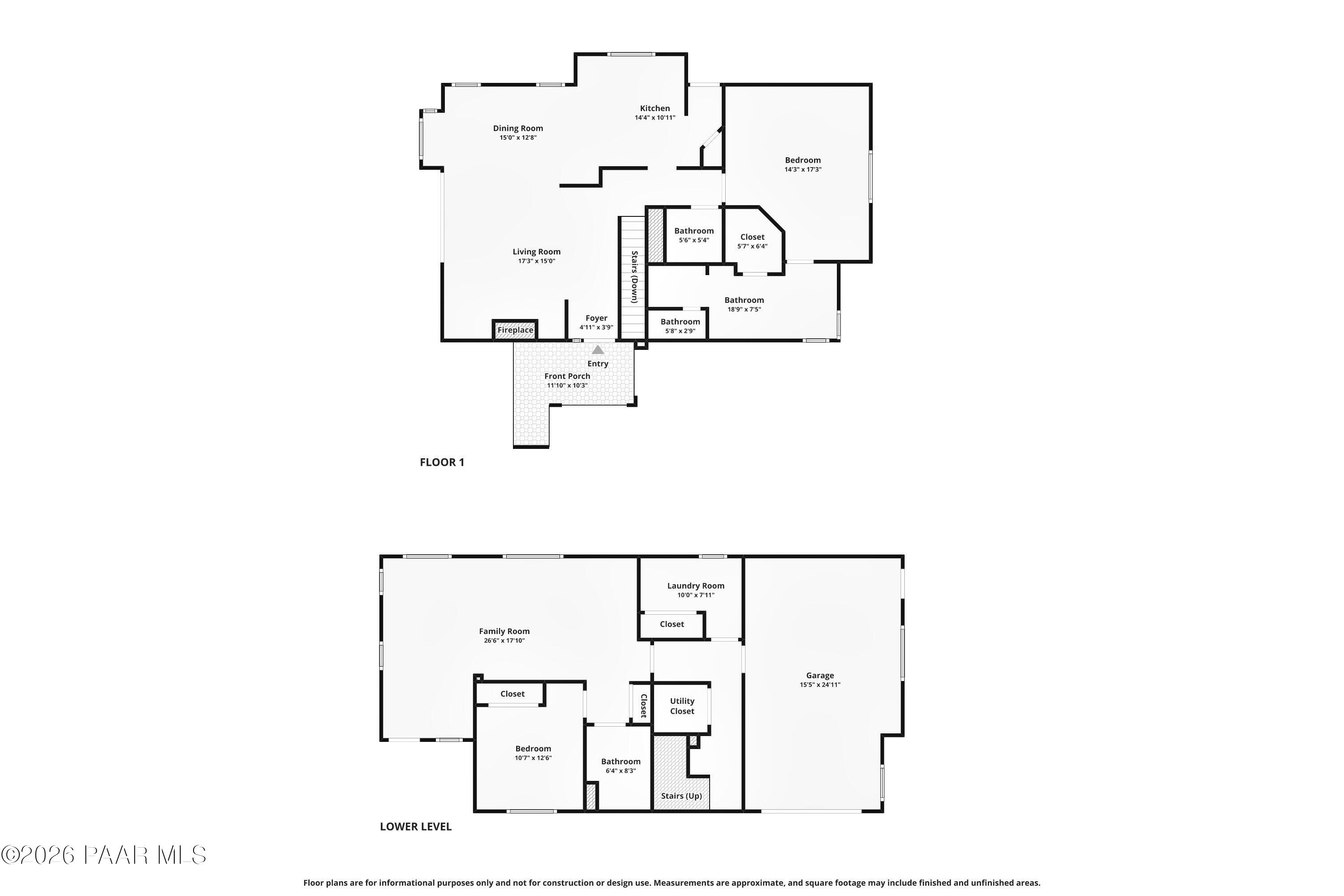 1533 Buttermilk Road Prescott, AZ 86305 - Photo 36 of 36 022_Floor plan top and bottom