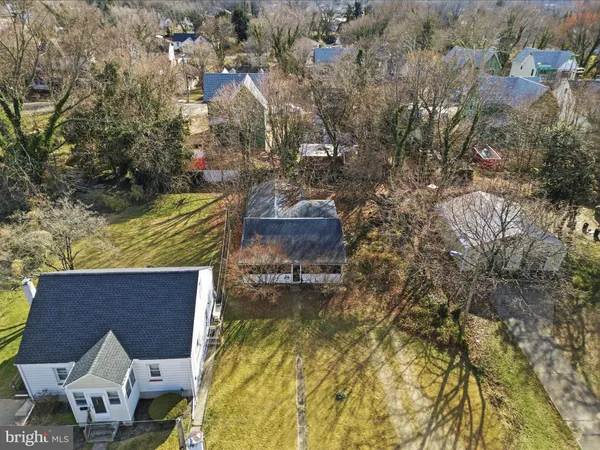 a backyard of a building