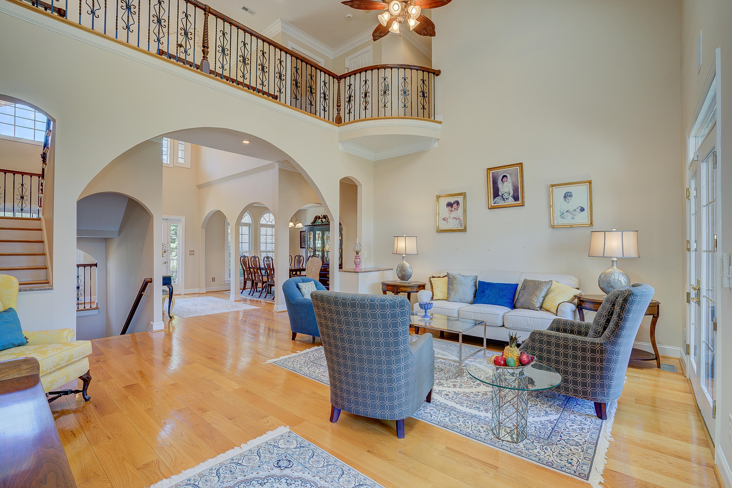 2851 New Ridge Road Elliston, VA 24087 - Photo 23 of 58 a living room with furniture a fireplace and wooden floor