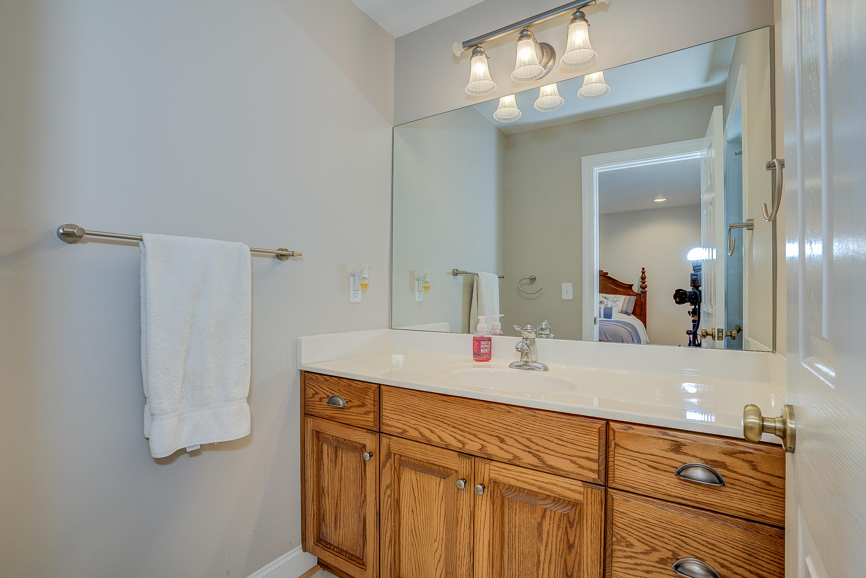 2851 New Ridge Road Elliston, VA 24087 - Photo 37 of 58 a bathroom with a sink and a mirror