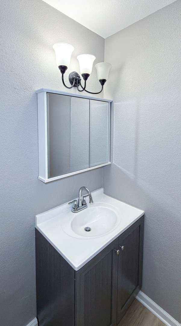 1703 Hedge Road Champaign, IL 61821 - Photo 11 of 17 a bathroom with a sink and a mirror