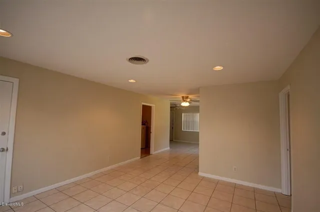 a view of an empty room