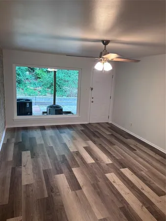 wooden floor in an empty room