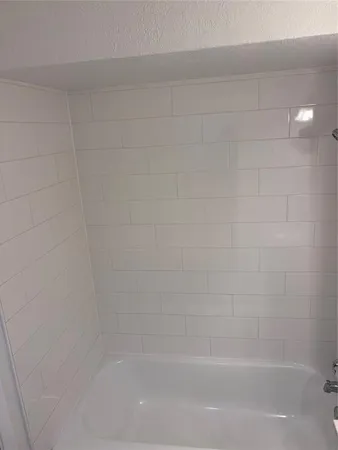 a close up of a bathtub