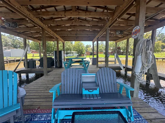 a view of outdoor space with seating space