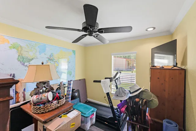 a living room with furniture a rug and a window