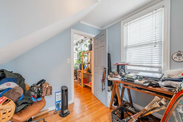 a room with furniture and a window