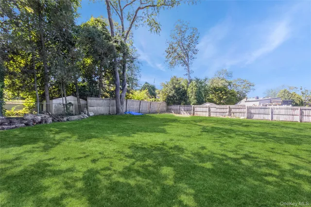 a view of a backyard with a garden