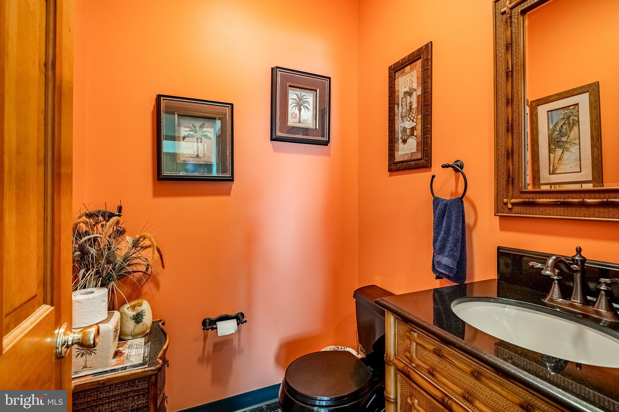 2 River Road Philadelphia, PA 19128 - Photo 19 of 46 a bathroom with a granite countertop toilet sink and mirror