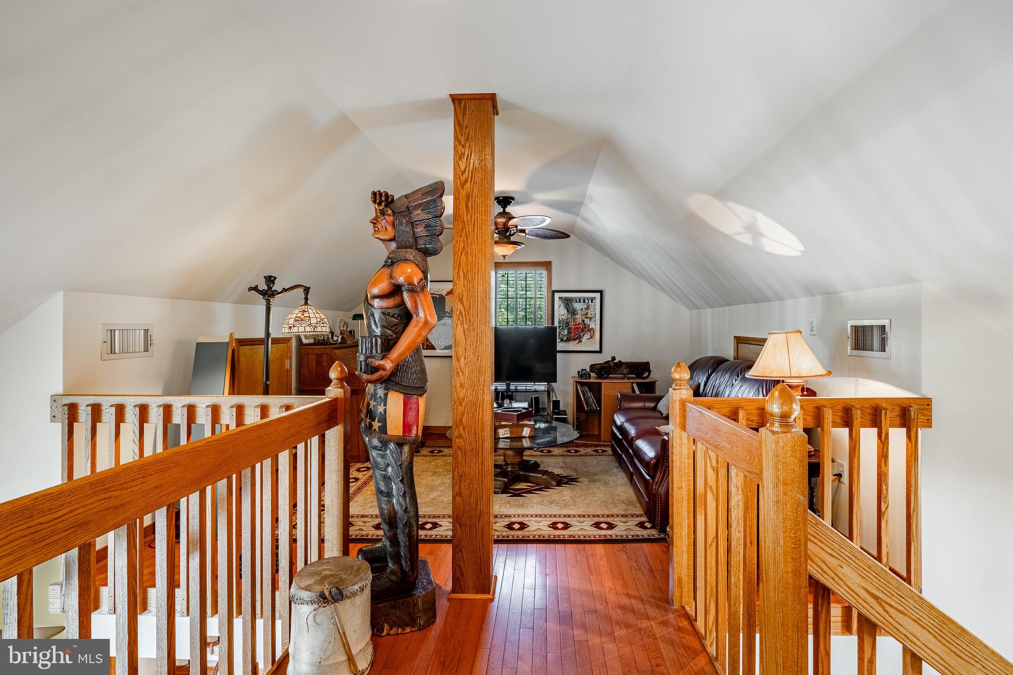 2 River Road Philadelphia, PA 19128 - Photo 24 of 46 a view of a hallway with wooden stairs