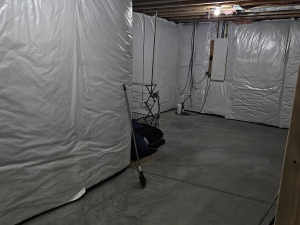 a view of storage and utility room