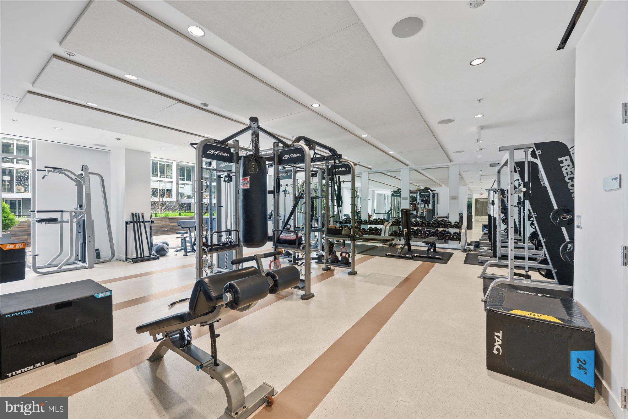 1336 8th Street Northwest, Unit TH5 Washington, DC 20001 - Photo 26 of 32 a view of a room with gym equipment