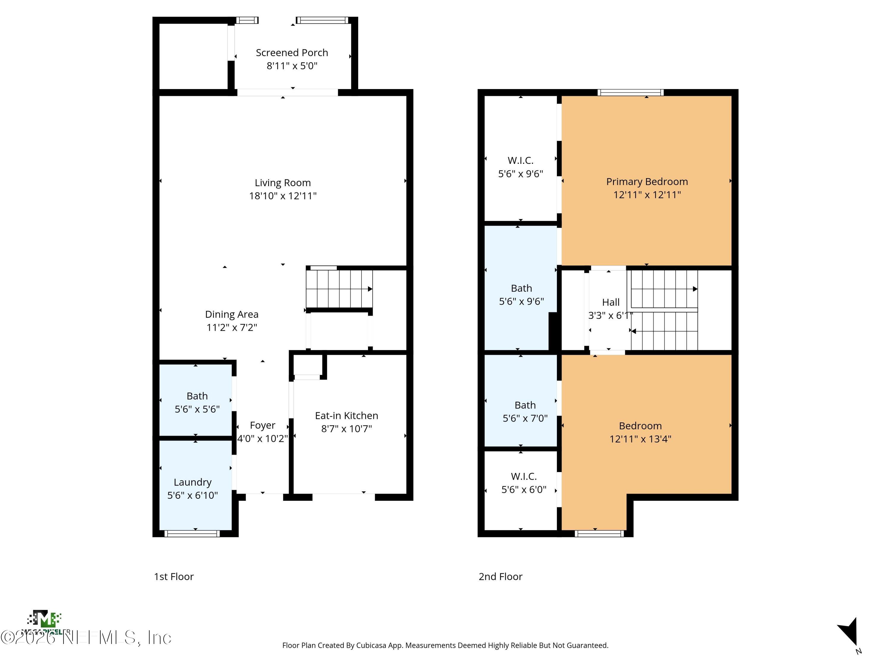 8880 Old Kings Road South, Unit 2 Jacksonville, FL 32257 - Photo 35 of 35 a picture of a floor plan