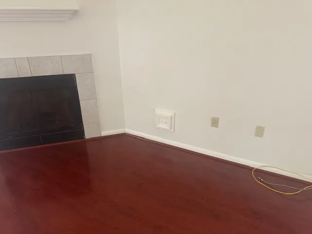 a bathroom with a sink vanity and a mirror