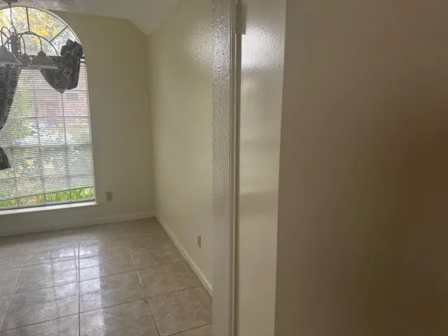 a view of hallway with window