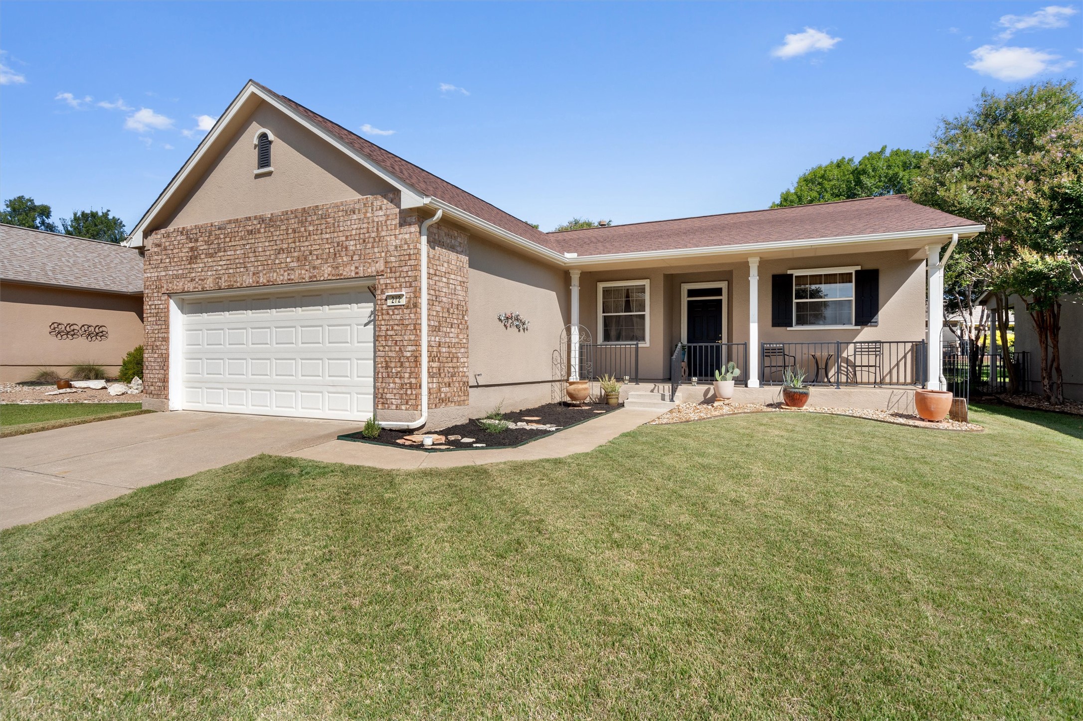 272 Red Poppy Trail Georgetown, TX 78633 - Photo 4 of 29 a view of a house with backyard and porch