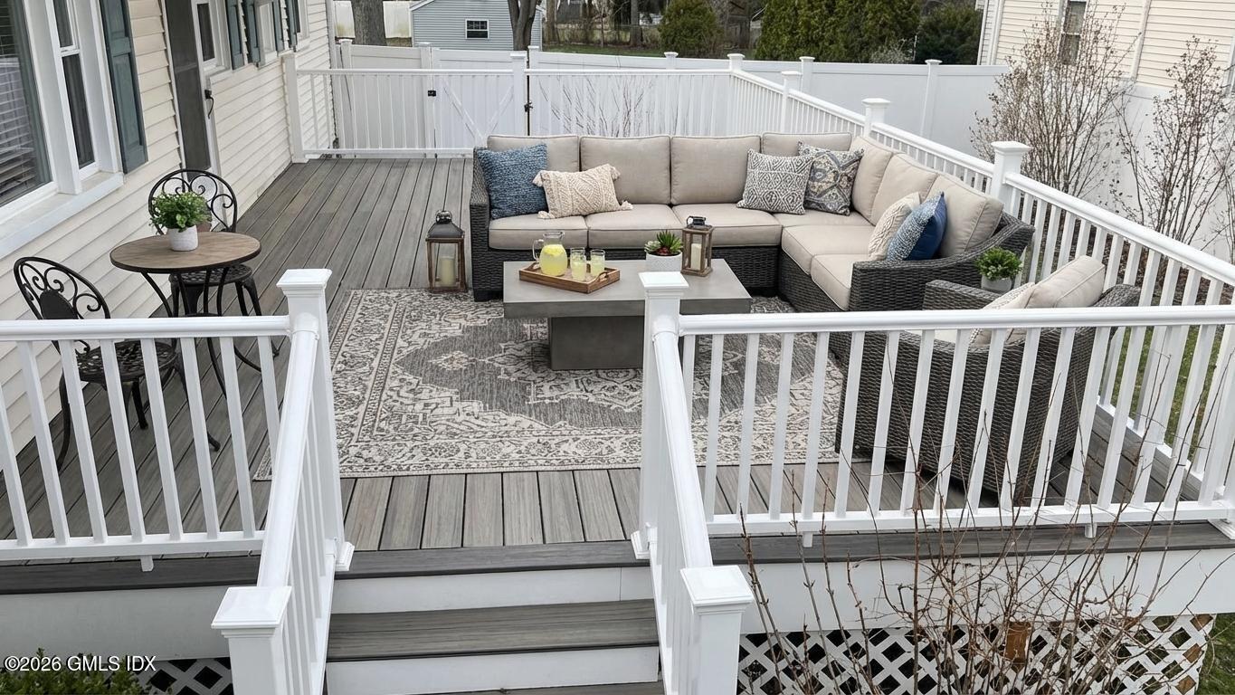 45 Sound Beach Ave Extension Riverside, CT 06878 - Photo 9 of 11 a view of balcony with furniture