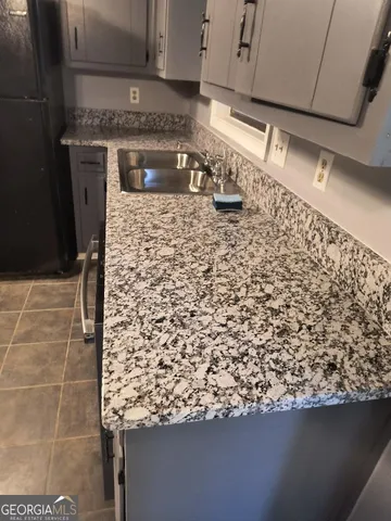 a close view of a sink