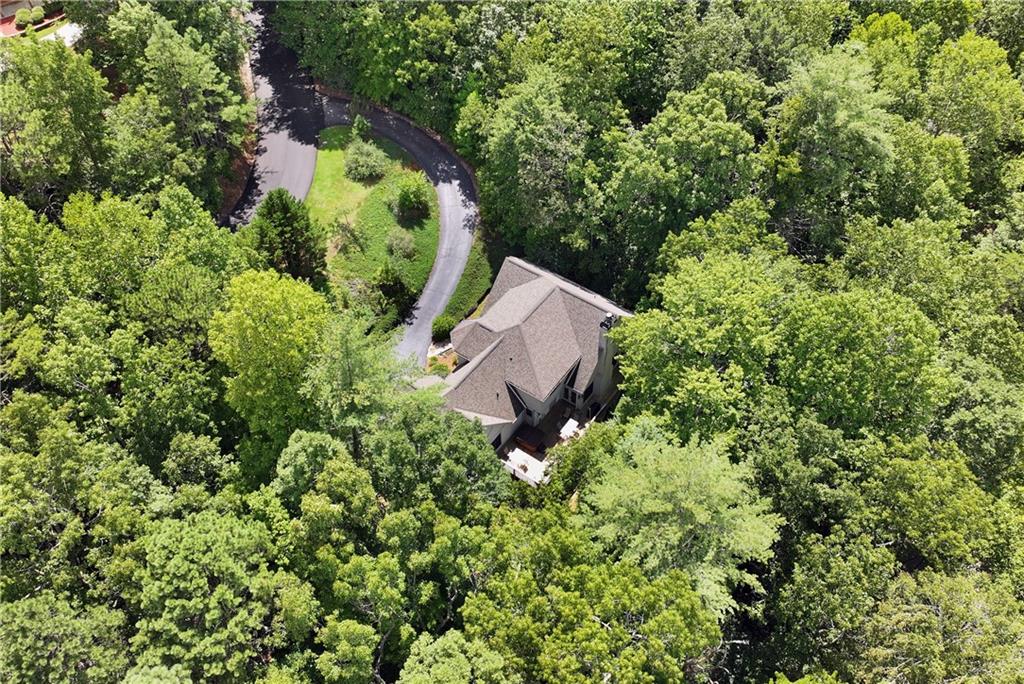 276 Zeppelin Strasse Helen, GA 30545 - Photo 45 of 60 an aerial view of a house with a yard and outdoor seating