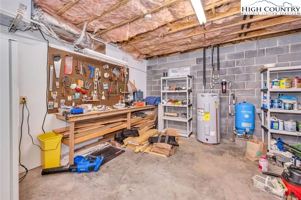 a view of storage and utility room