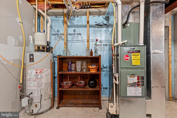 a view of storage and utility room