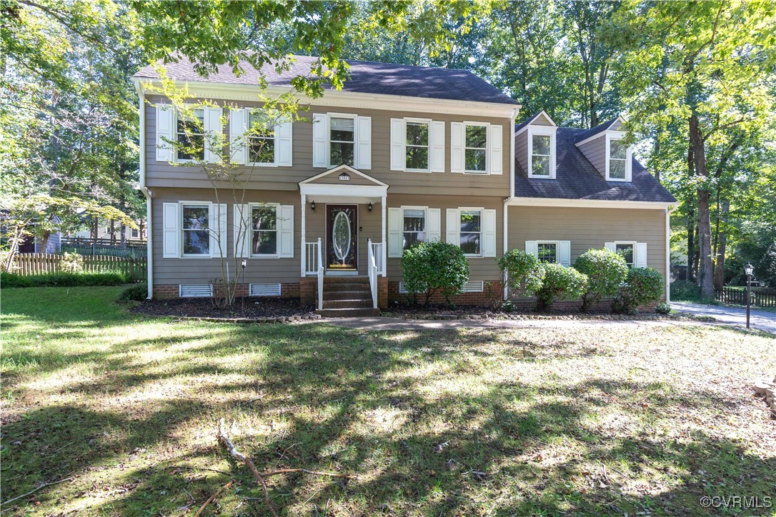 13817 Laurel Spring Road Chester, VA 23831 - Photo 33 of 40 Colonial inspired home featuring a front yard