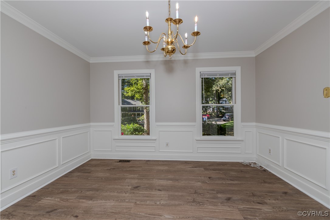 13817 Laurel Spring Road Chester, VA 23831 - Photo 5 of 40 Dining area featuring dark hardwood / wood-style f