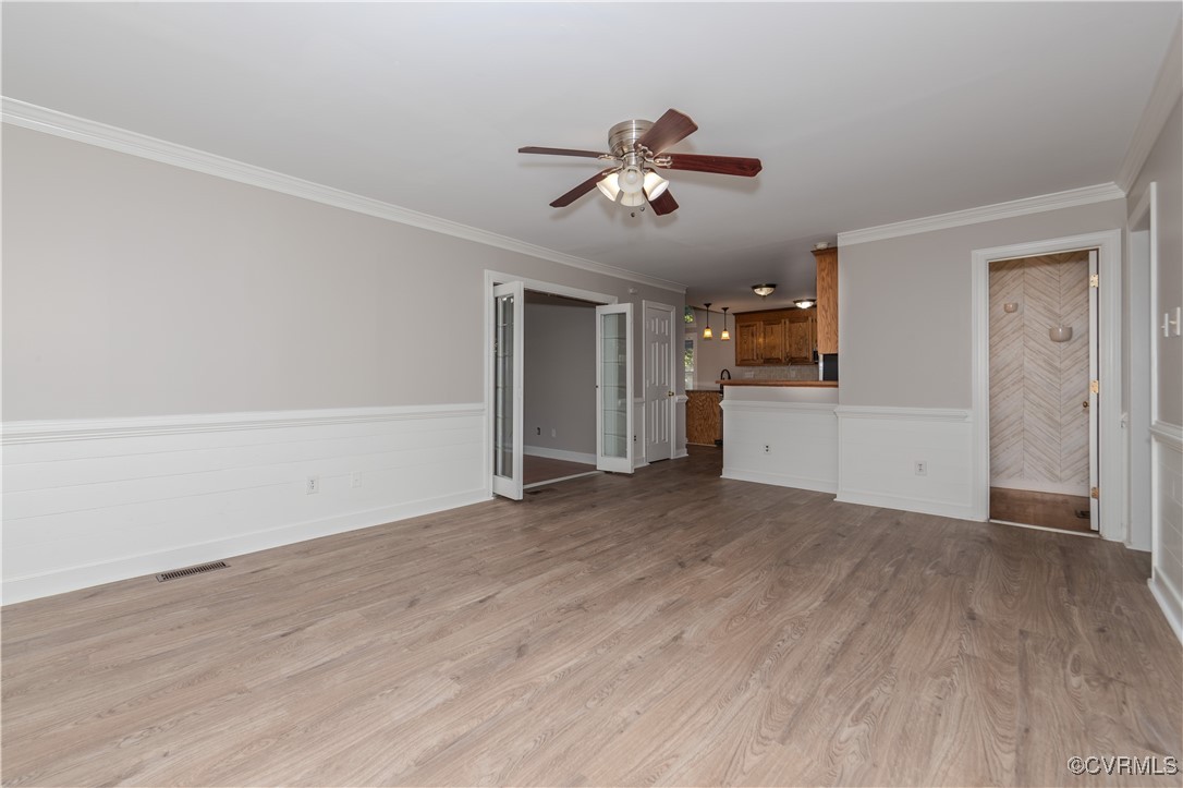 13817 Laurel Spring Road Chester, VA 23831 - Photo 9 of 40 Additional family room pic featuring ceiling fan,