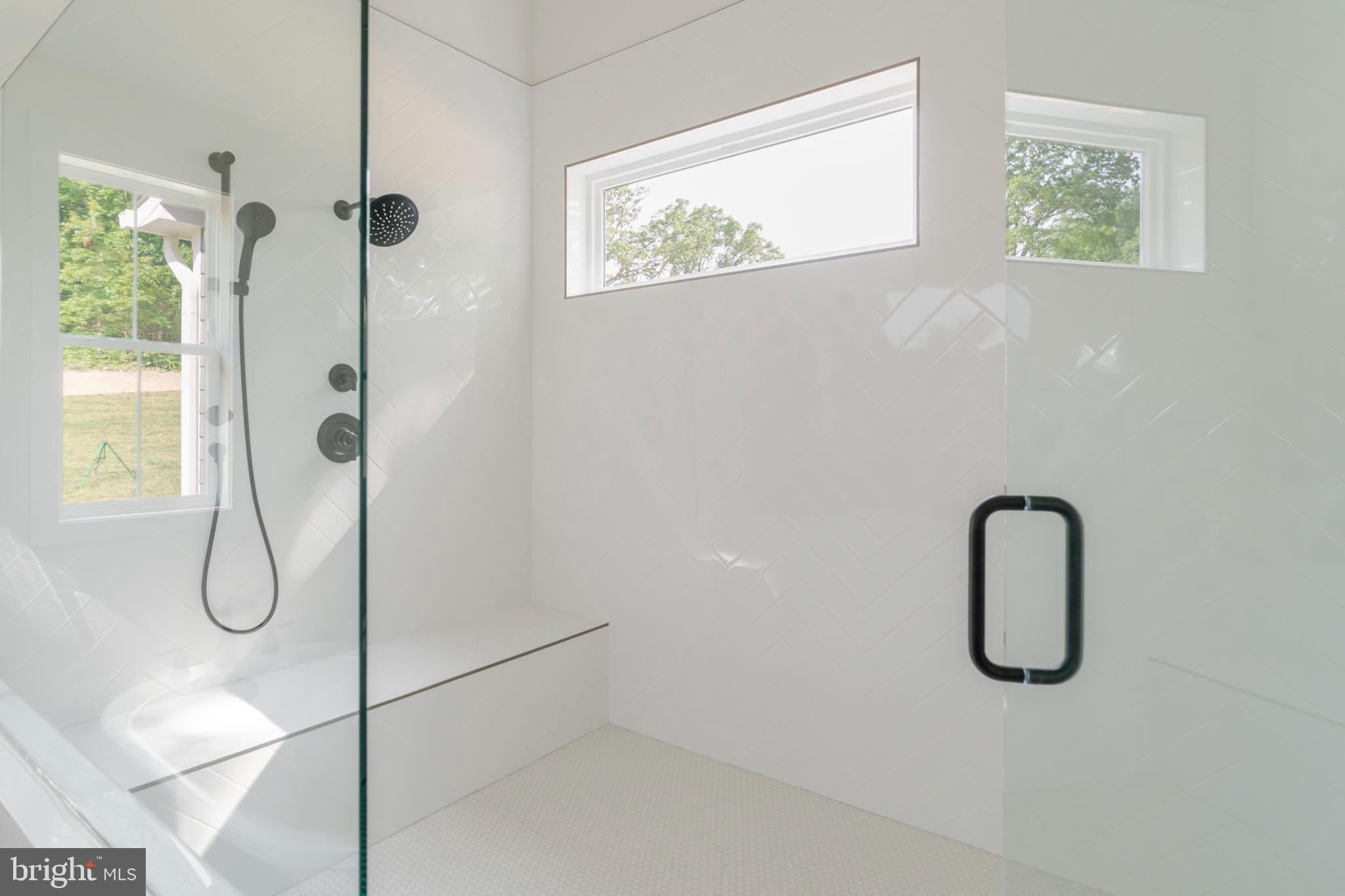 623 Traveller Court Lothian, MD 20711 - Photo 38 of 76 Sleek, modern shower with natural light.